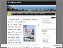 Tablet Screenshot of hopeforchristy.com